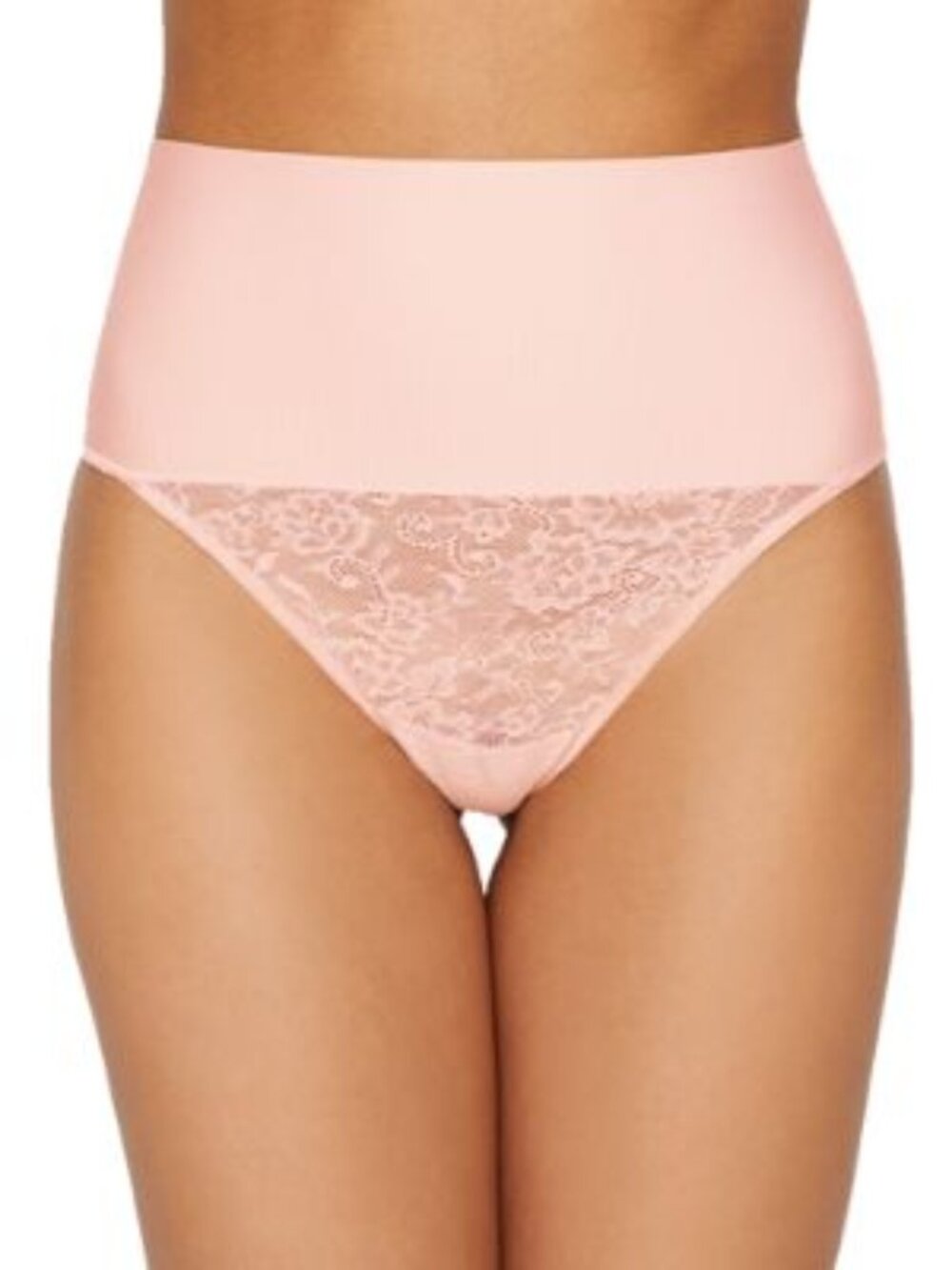 #2047 Plus Size Tame Your Tummy Shaping Thong by Maidenform in Pink Pirouette